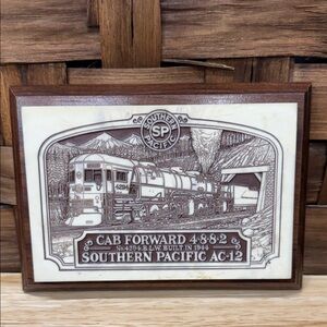 Southern Pacific AC-12 Train Plaque